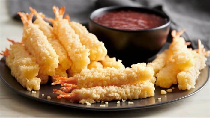 Camarones Tempura japonés